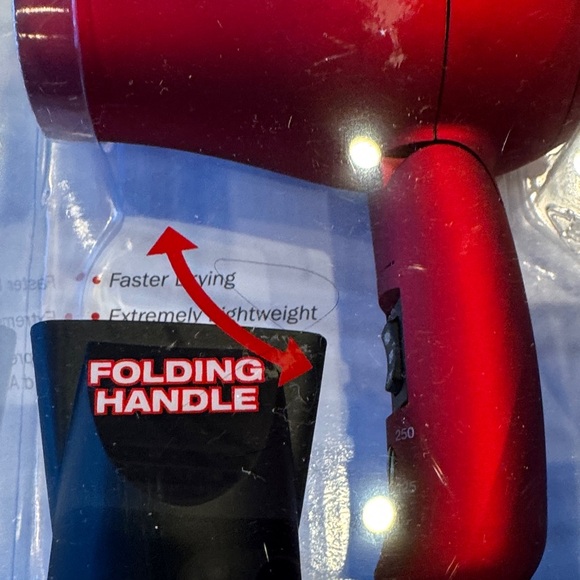 BaBylissPRO Tourmaline Titanium 1500 Hair Dryer - Red - Picture 6 of 7